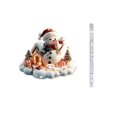 thumbnail image 1 of Feltree Christmas Car Ornament Santa Snowman Acrylic Keychain, Festive Rearview Mirror Pendant and Home Decor for Holiday, Classic 2D Christmas Gift & Stocking Stuffer, 1 of 7