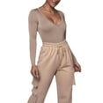 thumbnail image 4 of TheFound Women Solid Color Sweatpants Casual High Loose Fit Jogger Pants, 4 of 5
