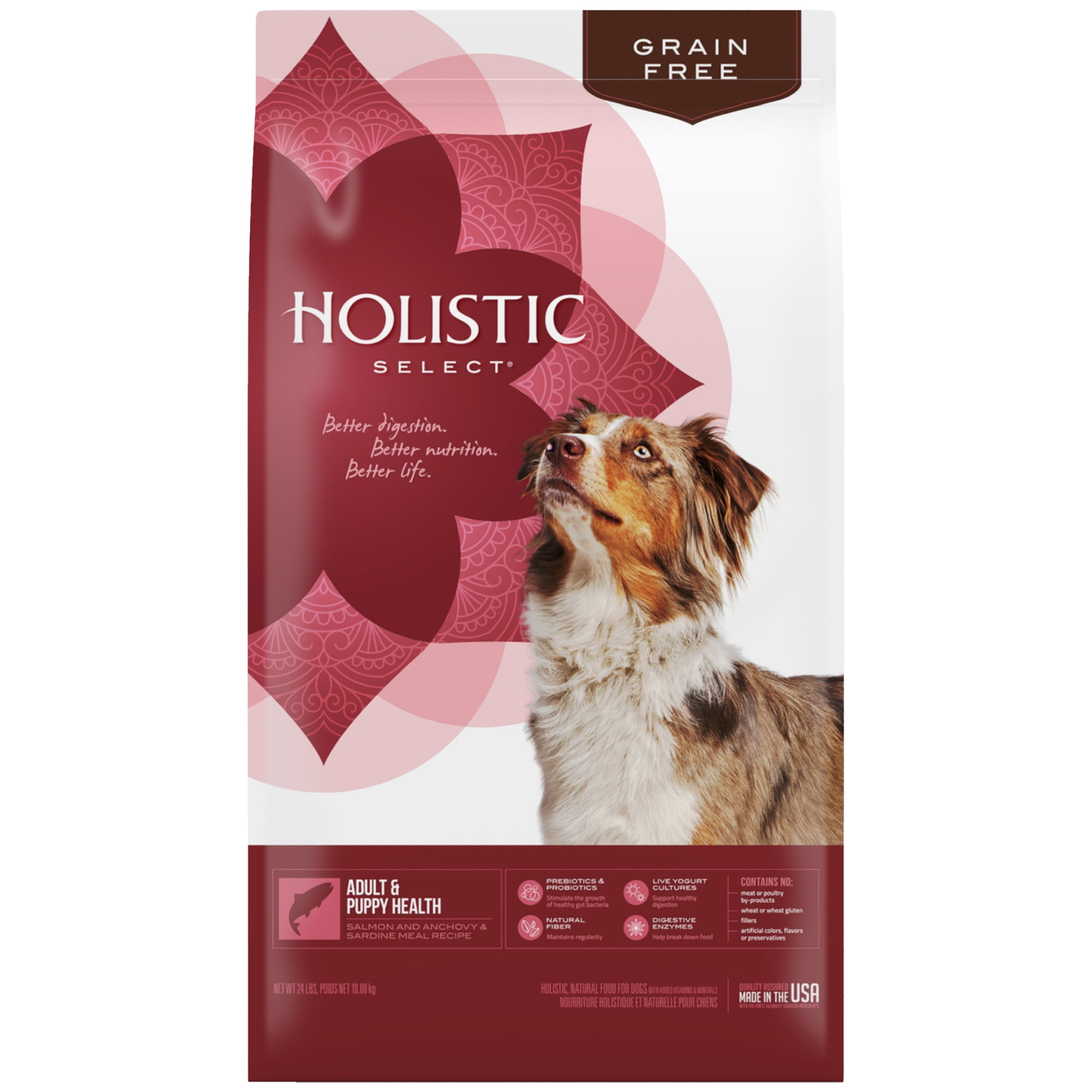 holistic select dog food ingredients