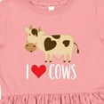 thumbnail image 4 of Inktastic I Love Cows Dairy Farmer Girls Toddler Dress, 4 of 5