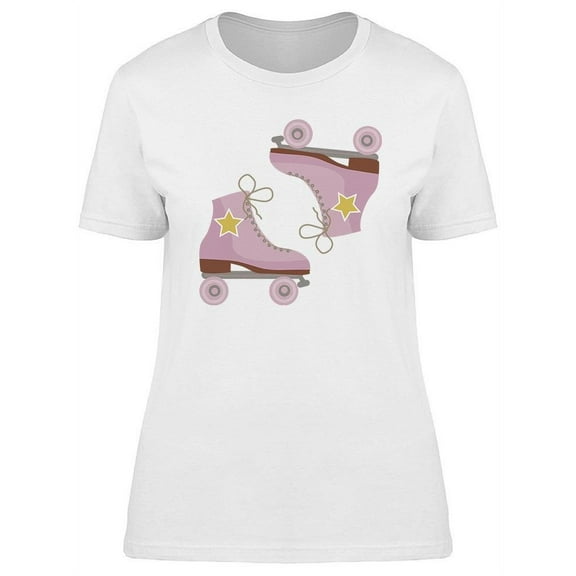 Hipster Retro Roller Skates  T-Shirt Women -Image by Shutterstock, Female Large