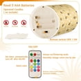 thumbnail image 5 of Yayeee Flameless Candles with Remote Flickering Battery Operated Multi Color Changing, Cute Bee Pattern, 5 of 7