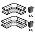 thumbnail image 3 of BIBABLYKE Bathroom & Shower Storage Solution Space Saving Rack Adhesive Shower Shelf Corner Rack Efficient & Functional Shelf, 3 of 7