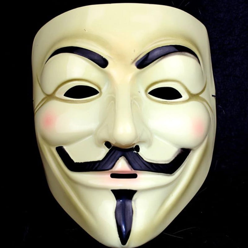 Fashion Yellow V For Vendetta Mask Guy Fawkes Anonymous Halloween Masks