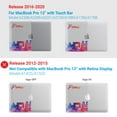 thumbnail image 3 of IBENZER Compatible with 2023 2022 MacBook Pro 13 Inch Case 2021-2016 M2/M1 A2338 A2289 A2251 A2159 A1989 A1706 A1708, HardShell Case & Keyboard Cover & Screen Film, Paris, T13PAR+2, 3 of 8