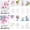 Flower Series, variant on Watercolor Painting Paper Set for Adults Beginners Creative All in One Pocket Watercolor Painting Book DIY Paint with Water Coloring Papers Line Sketch Watercolor Coloring Kit(3 Packs)