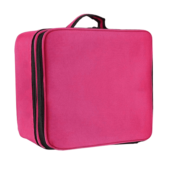 Estuche Organizador De Maquillaje De Viaje Para Cosméticos, Rosa Chicle