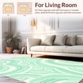 thumbnail image 2 of ODIKA 8'x10' Machine Washable Non-Slip Area Rug, Mint & Willow Green Abstract High Traffic Rug with Pad, Mint Green, 382085, 2 of 8