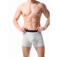 thumbnail image 2 of Men's Cotton Mid Rise Boxer Briefs White L, 2 of 4