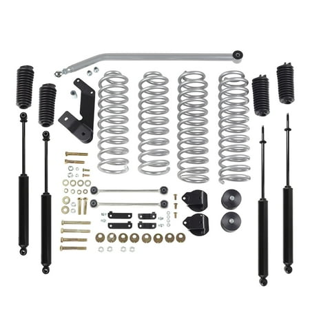Rubicon Express RE7142T Super-Flex Suspension Lift Kit w/Shocks Fits select: 2015-2018 JEEP WRANGLER UNLIMITED, 2012-2014 JEEP WRANGLER