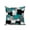 Blue, variant on 1 Pack Outdoor Throw Pillow, Modern Turquoise Grey Waterproof Pillow with Insert Included, Abstract Geometric Color Blocks Decorative Accent Cushion Sofa Pillows for Patio Porch, 16 x 16 In