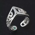 thumbnail image 4 of RSAMD 925 Solid Sterling Silver Plated Women/Men NEW Fashion Ring Gift SIZE OPEN H13, 4 of 4