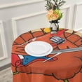 thumbnail image 6 of Coolnut Thanksgiving Turkey Round Tablecloth 60", Waterproof Stain and Wrinkle Resistant Washable Decorative Table Covers for Kitchen Dining Tabletop Party Outdoor Picnic Christmas Decor, 6 of 7