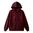 thumbnail image 5 of Velvet Jacket Women Fall Winter Long Raglan Sleeve Casual Zip Up Hoodie Sweatshirt with Pockets Coat Outerwear, 5 of 6