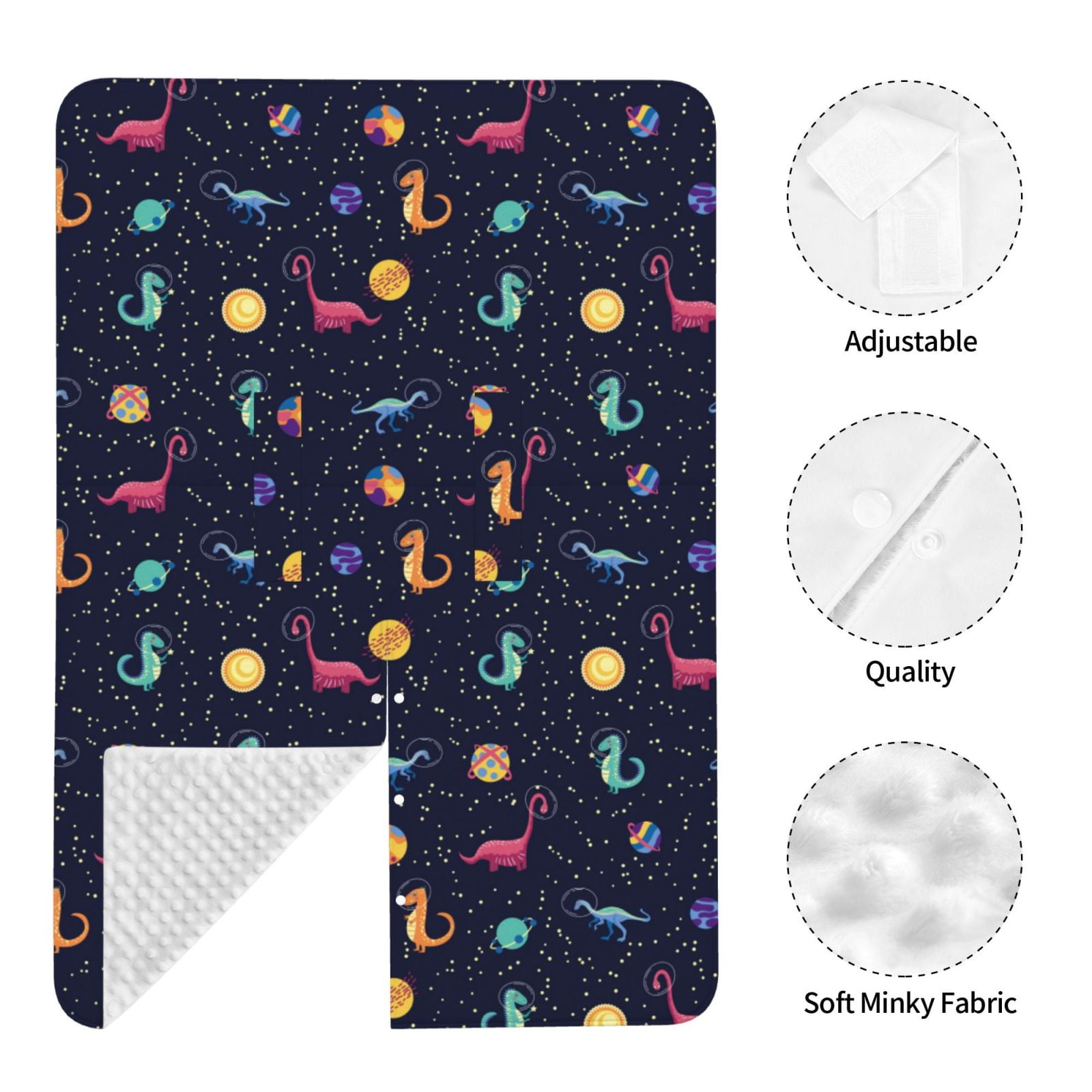 Naloa Space Dinosaur Baby Car Seat Cover, Breathable Baby Carrier Cover, Multiuse Baby Carrier Cover & Nursing Breastfeeding Cover