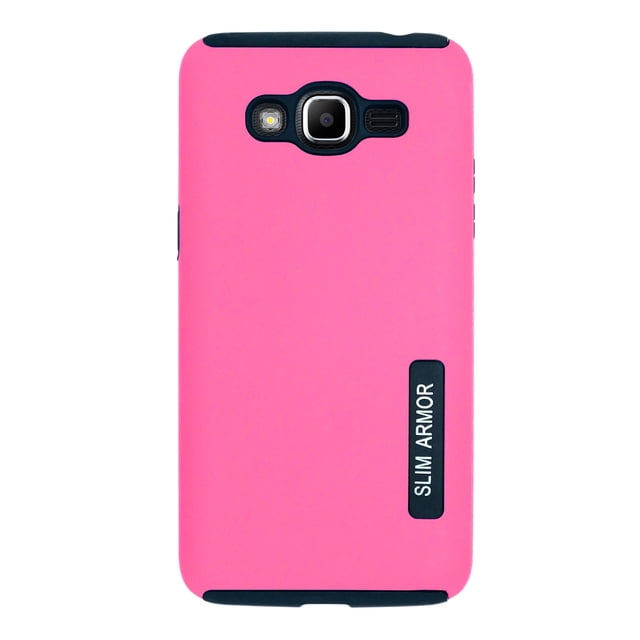 Funda new case doble capa mas vidrio templado para Samsung galaxy J2 prime Fucshia Atti New Case