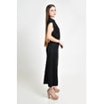 thumbnail image 2 of Vestido midi con detalle drapeado Roman Fashion /Juvenil, 03251 (Negro) negro G, 2 of 5