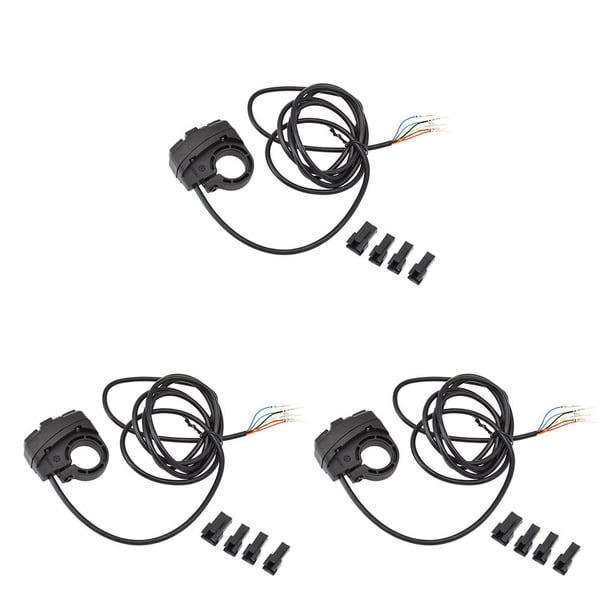 Naiovety Interruptor de manillar, accesorio de bicicleta eléctrica, piezas de repuesto, controlador de botón de bocina duradero Simple, pieza Type1 NO1