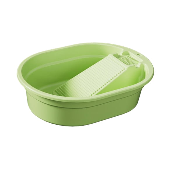 Lavabo tipo tabla de lavar con jabonera Tabla de fregar versátil Lavabo para ropa Verde