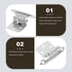 thumbnail image 3 of 10 bisagras universales para puertas de muebles, bisagras metálicas resistentes, bisagras para puertas de gabinetes con resorte., 3 of 6