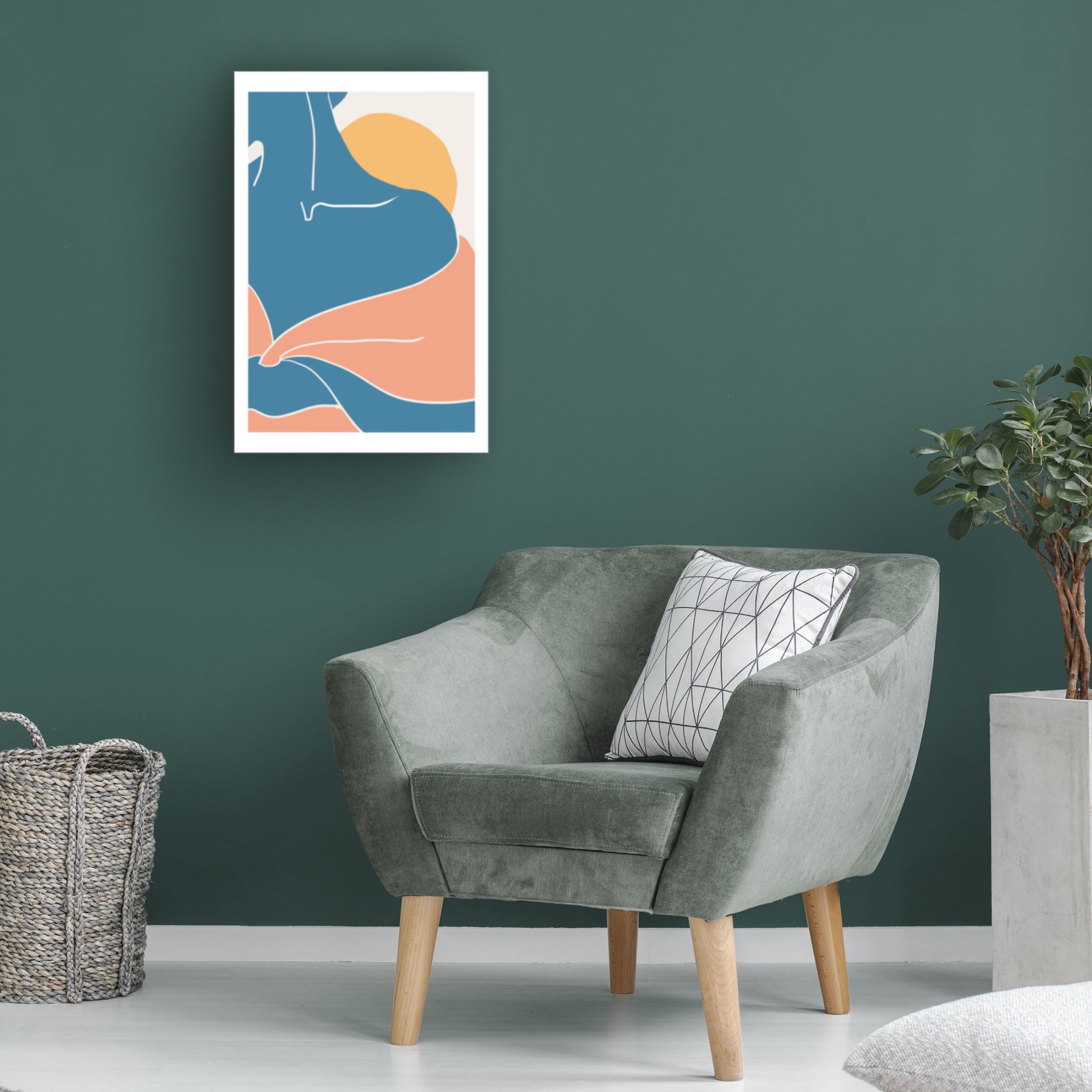 Pictufy Studio II 'Blue Shoulder' Canvas Art - 16 x 24 Inches