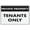 Warning Sign 4, variant on Private Property Tenants Access Only Sign Safe Sign, Signs Outdoor, 8"x12", Sign For Home, Business, Driveway Alert