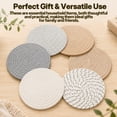 thumbnail image 7 of INCTUO 6 Pcs Hot Pads, 8 inch Trivets for Hot Dishes, Hot Pots and Pans, Thick Heat Resistant Large Coaster for Kitchen, Kitchen Essentials, Kitchen Decor for Table & Countertop, 7 of 7