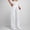White, variant on Hueook Women's Sport Casual Solid Color Fashion Elastic Waist Button Pockect Yoga Pants White 5X