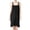 Black, variant on Defitshape Women's Plus Size Cotton Nightgown Cami Sleepwear Sleeveless Summer Loungewear Soft Comfy Camisole Night Pajama Sleep Lounge Dress Black 1X