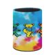 thumbnail image 3 of Osos Bailarines-theme Cylinder Pen Holder Pencil Organizer with Flannel Lining PVC Leather Material Cardboard Base for study work 10*8CM, 3 of 6