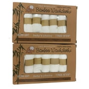 Kinsey Rhea Bamboo Washcloths 14 Pack White Ultra Soft Sensitive Skin