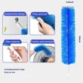 thumbnail image 6 of Bendable Microfiber Ceiling Fan Duster Handheld Manual Dust Remover Washable Reusable Cleaner Brush for Air Vents Curtains Blinds, 6 of 8