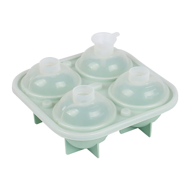 Xihbxyly Molde para Bolas de Hielo de Whisky, Bandeja Flexible Antifugas, Hielo Esférico con Tapa, Molde para Helado y Gelatina, Perfecto para Whisky, Cócteles y Bebidas Mixtas, Tamaño 15,4 X 15 X 7,
