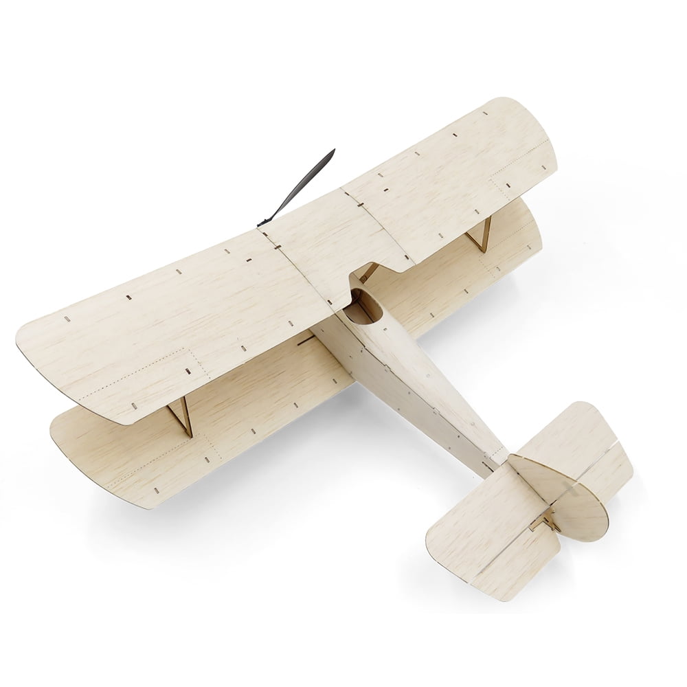 balsa wood biplane