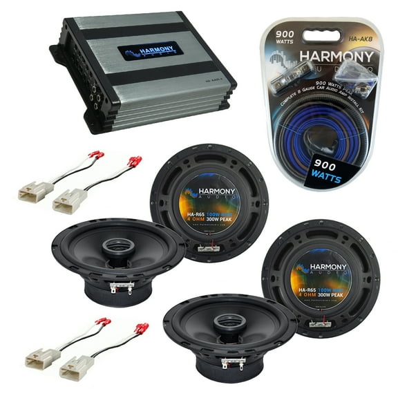 Scion xB 2004-2015 Factory Speaker Replacement Harmony (2) R65 & HA-A400.4 Amp