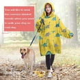 thumbnail image 4 of Wearable Oversized Blanket,Yellow Cartoon Dinosaurs Pattern Wearable Blanket Hoodie for Adults,Cozy Hooded Blankets with Super Pockets,Super Warm Fuzzy Pullover for Women & Men, 4 of 6
