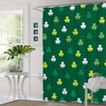 thumbnail image 6 of St Patrick Shower Curtain, St Patrick Lucky Shower Curtain Set Shower Curtains for Bathroom, Waterproof Bathroom Shower Curtain Sets for St Patrick Decorations Bathroom Decor 72X72 with 12 Hooks, 6 of 6