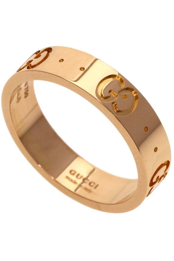 Pre-Owned Gucci Icon #8 Ring, 18K Pink Gold, Women's GUCCI