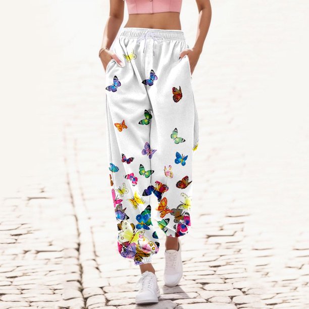 WILLBEST Pantalones Deportivos Casuales para Mujer: Pantalones Deportivos de Cintura Alta con Bolsillos para Gimnasio y Pantalones Deportivos de Corte Atlético. Chica