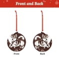 thumbnail image 2 of Honeii Vintage Husky Dog Print Christmas Tree Acrylic Ornament | Christmas Decoration, Living Room Bedroom Garden Seasonal Decor for Christmas Tree-Round Shape, 2 of 7
