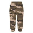 thumbnail image 6 of Aboser Womens Athletic Capri Sweatpants with Pockets Trendy Camo Workout Pants Stretchy High Waisted Yoga Capris Casual Knee Length Cropped Sweatpants for Gym Fitness Running, 6 of 6