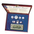 thumbnail image 1 of American Coin Treasures 849 Star Spangled Coin & Stamp Box Set, 1 of 2