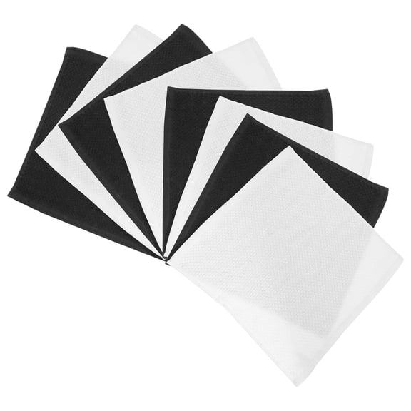 FOMIYES 8Pcs Cotton Dish Kitchen Washcloths White for Household Use