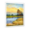 thumbnail image 2 of Designart 'The Awakening of Nature Over Meadows' Lake House Framed Art Print, 2 of 4