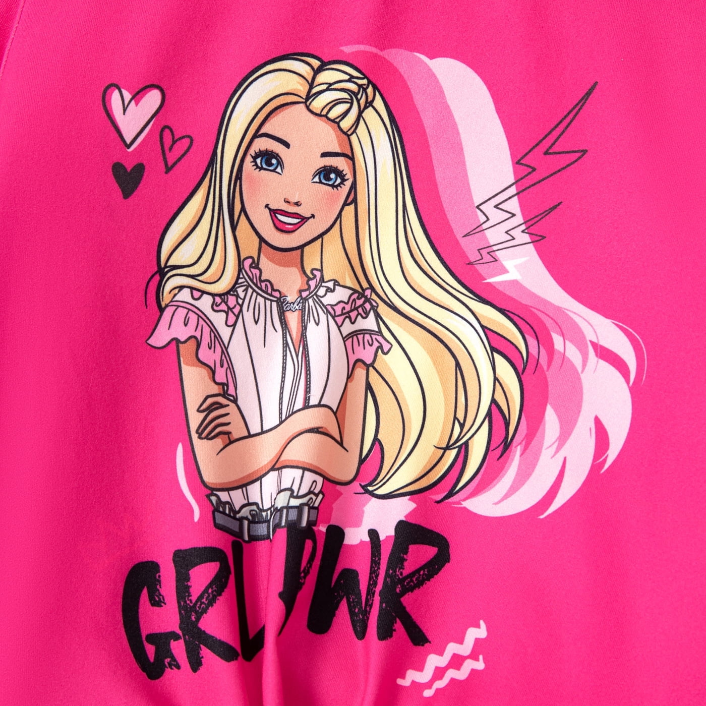 Barbie Girls Knot Hem Graphic Sweatshirts and Letter Print Leggings 2 pieces Outfit Set Sizes 6-12