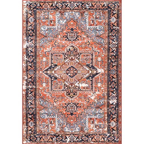 alfombra del área persa de Nuloom Florence Vintage, 3 'x 5', óxido nuLOOM Ver descripción