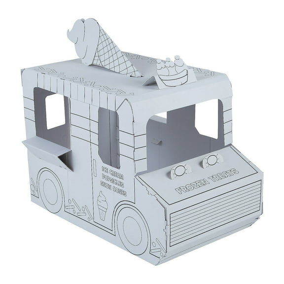 Fun Express Color Your Own Ice Cream Truck Playhouse Kit