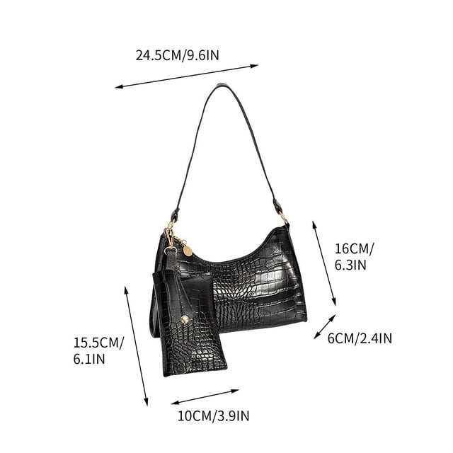 One Shoulder Crossbody Bag Leather Large Capacity Multi Compartment Women Bag
