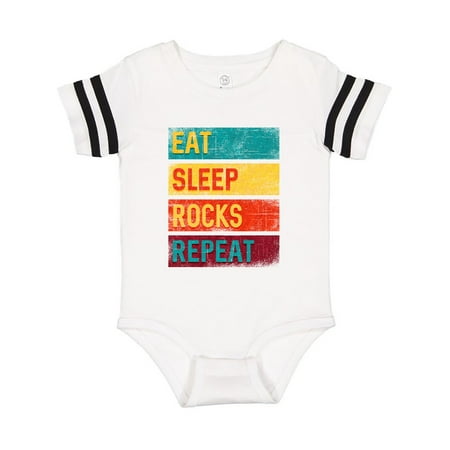 

Inktastic Rock Collecting Eat Sleep Rocks Repeat Gift Baby Boy or Baby Girl Bodysuit