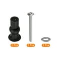 thumbnail image 3 of 1 Set M6 Toilet Seat Hinges Screws, Hinge Bolt Screws Toilet Seat Fixings for Toilet Seat (Washer Dia: 16mm/0.63"), 3 of 6